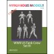 1/72 WWII US Tank Crew Set III (5 figures)