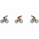 Summer Figures HO Bicycle Racers (assembled and painted)