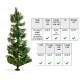 Spruce Tree (height: 19cm, assembled and painted)