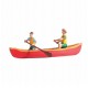 Summer Figures N Canoe (assembled and painted)