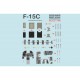 1/48 F-15C Eagle Instrumental Panel and Cockpit for Great Wall Hobby kits