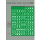 1/48 Modern Aircraft Stencils Masking & Decals