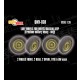 1/35 Willys / Bantam / JEEP (Firestone) Wheels with Painting Mask