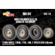 1/35 Sd.Kfz. 251 Common Off-road Wheels with Masks (Dunlop) for Border kits