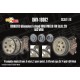 1/16 Corrected Sd.Kfz. 251 Road Wheels for Das Werk kits