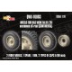 1/16 Corrected Sd.Kfz. 251 Front Wheels for Das Werk kits - Uncommon Off-road (continental)