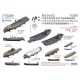 1/350 IJN Aircraft Battleship ISE class Boats set (11pcs for 1 battleship)