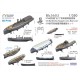 1/350 IJN Battleship Nagato class Boats set (12pcs for 1 battleship)