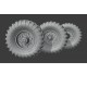 1/35 Austin K2 Military Ambulance Sagged Wheels (Goodyear tyres) for Airfix kits