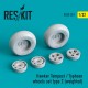 1/32 Hawker Tempest/Typhoon Wheels set Type 2 (weighted) for Revell/Special Hobby kits