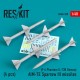 1/48 AIM7E Sparrow III Missiles (4pcs) for F-4 Phantom II, F3H Demon