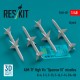 1/48 AIM-7F High Vis Sparrow III Missiles (4pcs) for F-4/5/15/16/14, F/A-18