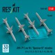 1/48 AIM-7F Low Vis Sparrow III Missiles (4pcs) for F-4/5/15/16/14, F/A-18