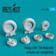 1/72 Fouga CM.170 Magister Wheels set (weighted) for Valom/Special Hobby/Airfix kits