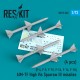 1/72 AIM7F High Vis Sparrow III Missiles (4pcs) for F-4, F-5, F-15, F-16, F-14, F-18