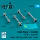 1/72 R.550 Magic-2 Missiles (4pcs) for Mirage F.1/2000/III, Rafale, Super Etendard