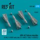 1/72 AIM-4C Falcon Missiles for F-89J, F-101B/F (early, late), CF-101B/F (4pcs) 