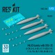 1/72 Mk.83 Bombs with BSU-35 (4pcs) for A-3B/4/6E/7, F-4C/D, F-8/14, F/A-18, F-105, AV-8B