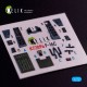 1/72 F-16C Interior 3D Decals for Hasegawa kit