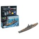 1/1200 Model Set Battleship USS New Jersey (kit, paints, glue, brush)