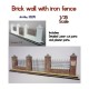 1/35 Brick Wall with Iron Fence