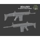 1/35 Scar-H (4pcs) Assault Rifles