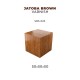 50 x 50 x 50 Jatoba Wood Base for Miniatures (Brown Varnish)