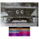 HO Scale 4 Wheel LL Steel Frame Mixed Colliery Coal Wagons 1959-78 #06 (10 kits)