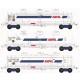 HO Scale Ampol Block Fuel Train 1997+ NTAF #4010Y #3345N #4508 (3 kits)