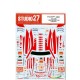 1/24 Ferrari 458 "JMB Racing" #83 Le Mans (LM) 2012 Decals for Fujimi #123912 kit