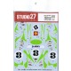 1/24 Porsche Cayman S "HIPPY" #3 LAGUNA SECA 2011 Decals for Fujimi #12281 kit