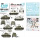 1/35 Decals for US Battle of the Bulge - 6th Armoured Division Sherman Tanks