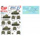 Decals for 1/72 French M4A2 Sherman M4A2 in 1944-45 From Normandy to Paris