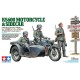 1/35 German KS600 Motorcycle with Sidecar and 3 Soldiers