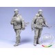 1/35 Russian Modern Soldiers w/SVD and PK. Chechnya 93-04 (2 Resin Figures)