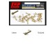 0.8mm Hex Rivets Ver. B #Brass (10pcs)