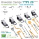 1/35 Universal Clamps Type 2B for WWII German Panzer