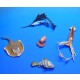 1/35 Animals Set #1 -  Sea Life (Fishes, Ray, Giant Squid and Octopus) 