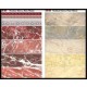 Marble Decals - Red and Beige w/Ornaments (2x A5/B5-size sheets)