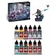 Dark Future Set by Squidmar Miniatures - 12x 18ml Acrylic Paints + Exclusive Miniature