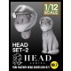 1/12 Head Series Vol.7 - Human Head w/Motorcycle Helmet & A Cat Biker