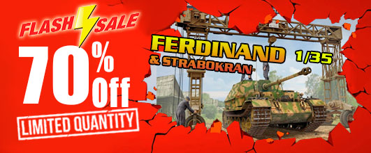 Flash Sale - 1/35 SdKfz.184 Ferdinand & 16t Strabokran