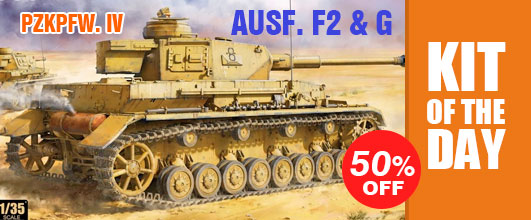 Flash Sale: 50% off on Border Model BT-004 1/35 PzKpfw. IV Ausf. F2 & G Medium Tank