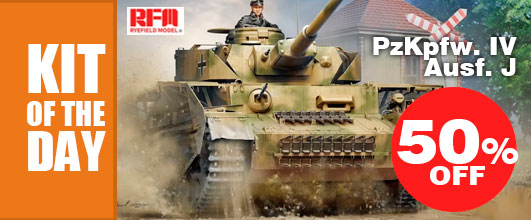 Kit of the Day: 50% off on RyeField #5043 1/35 PzKpfw. IV Ausf. J Last Production w/Full Interior