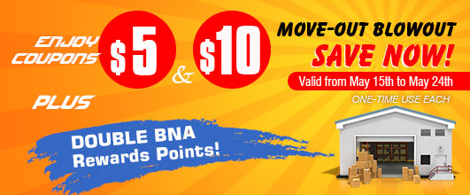 New Warehouse Deals - Coupons and Double BNA Points