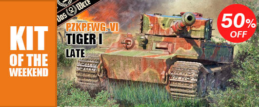 Kit of the Weekend: DAS WERK 35028 1/35 Pzkpfwg. VI Tiger I Late 50% Off